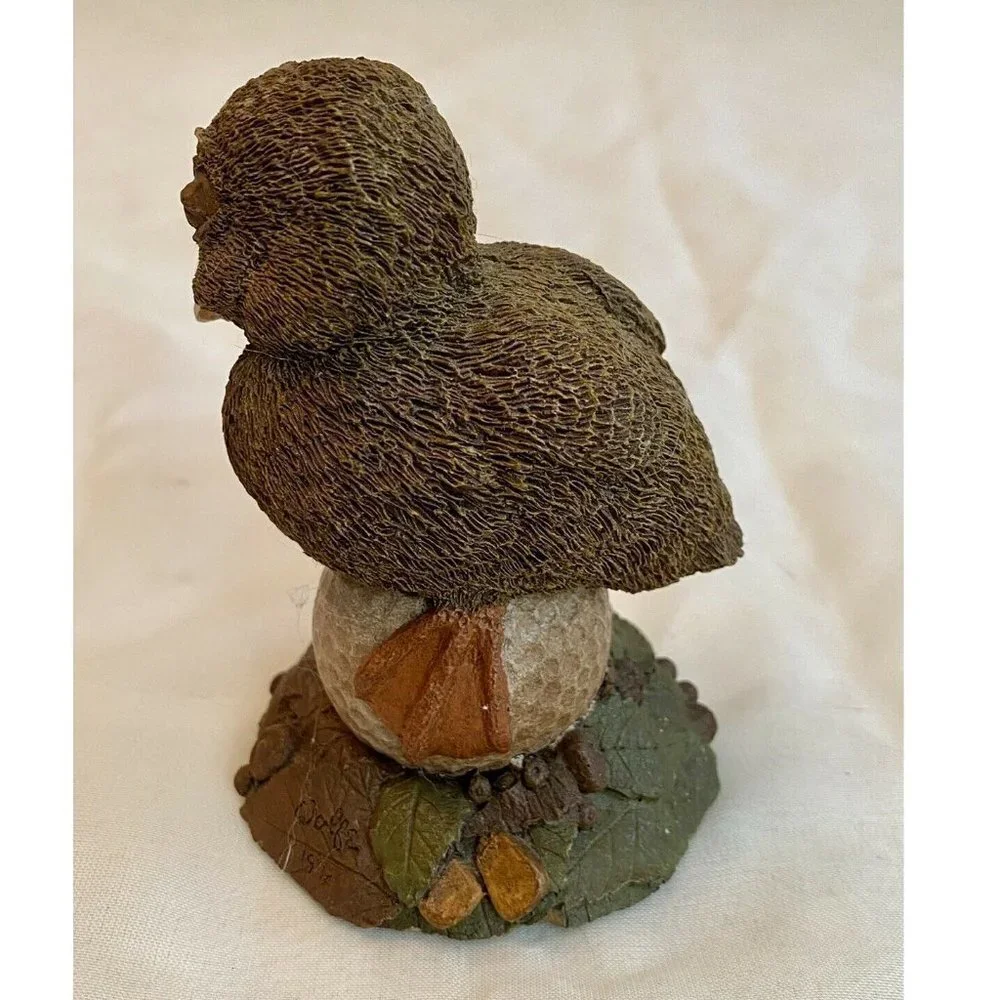 VTG Duffy Duckling‎ 1992 Tim Wolfe Cairn Figurine Item 9031 Ed. # 64 Golf Ball